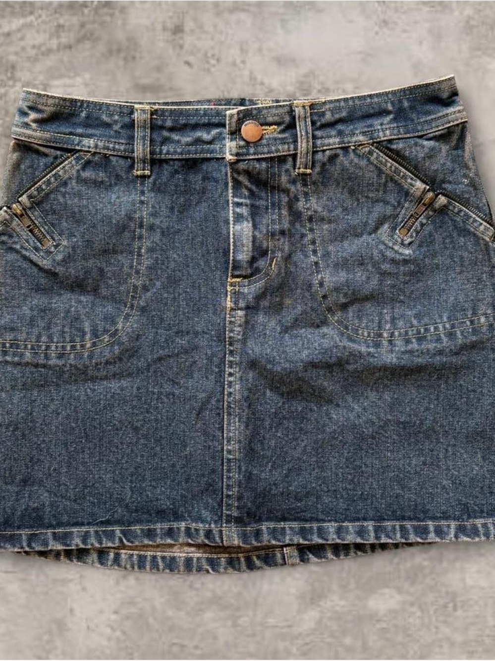 Mossimo Supply Co. Dark Blue Denim Mini Skirt